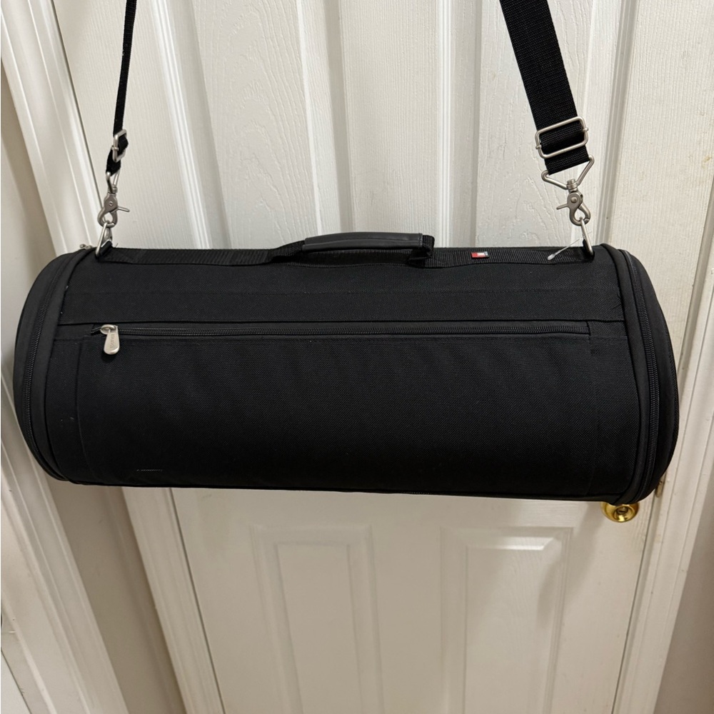 Mundi Black Zip-up Garment Duffel Bag